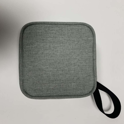 Tela de couro artificial de alinhamento de nylon, saco do banheiro de 13x13x5cm para o curso