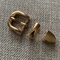 Quadrado livre Pin Buckle Gold Nickle Anti OEM/ODM de bronze do níquel
